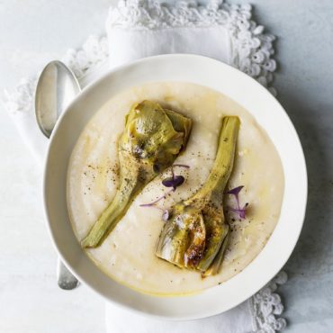 crema di cannellini e carciofi