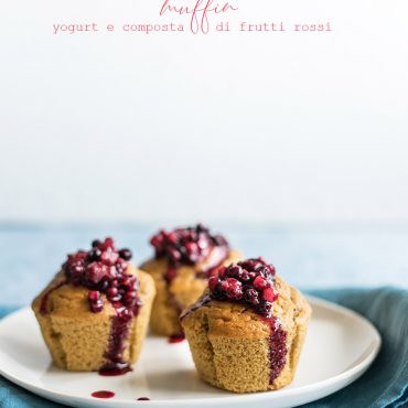 Muffin yogurt e frutti rossi