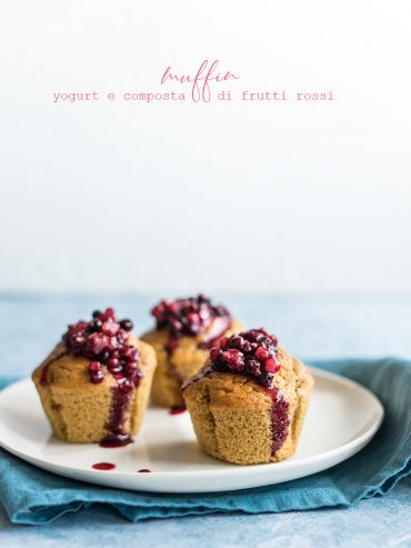 Muffin yogurt e frutti rossi