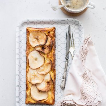 Torta di mele fondente