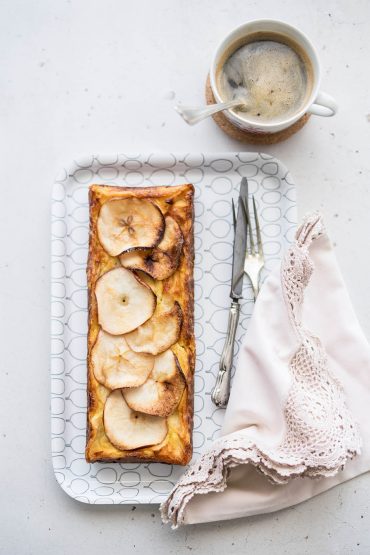 Torta di mele fondente
