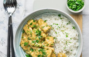 Pollo al curry e latte di cocco