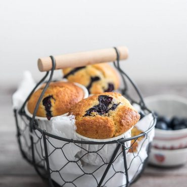 Muffin integrali con mirtilli