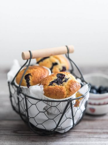 Muffin integrali con mirtilli