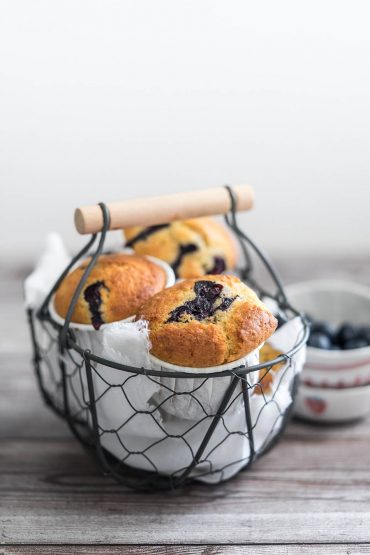 Muffin integrali con mirtilli