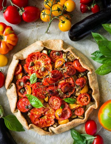 Galette pomodori e melanzane