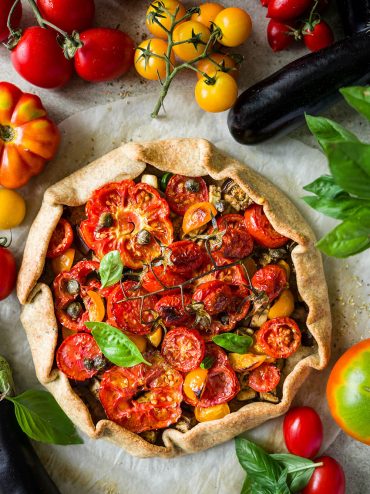 Galette pomodori e melanzane