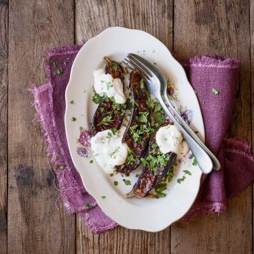 Melanzana harissa e yogurt