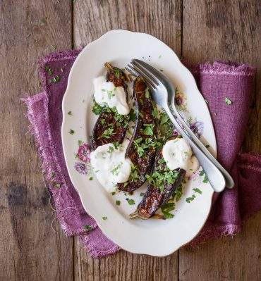 Melanzana harissa e yogurt
